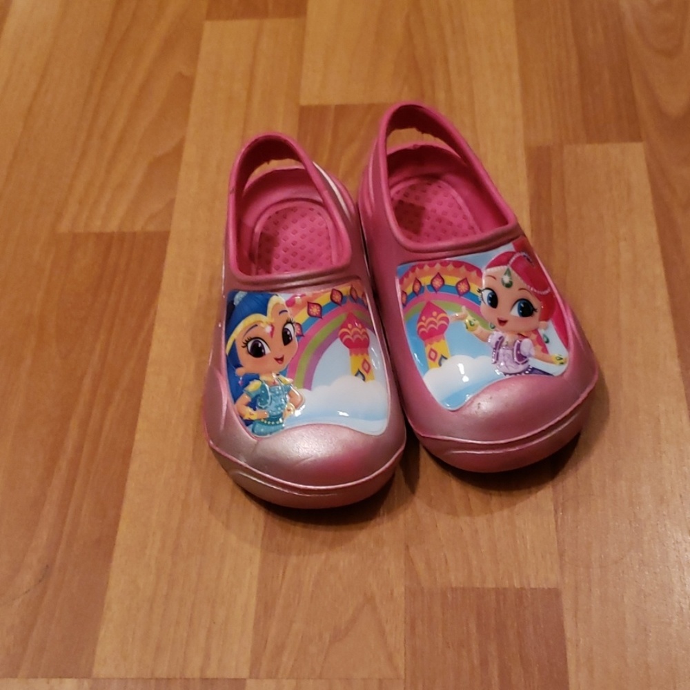 Shimmer and shine croc shoes